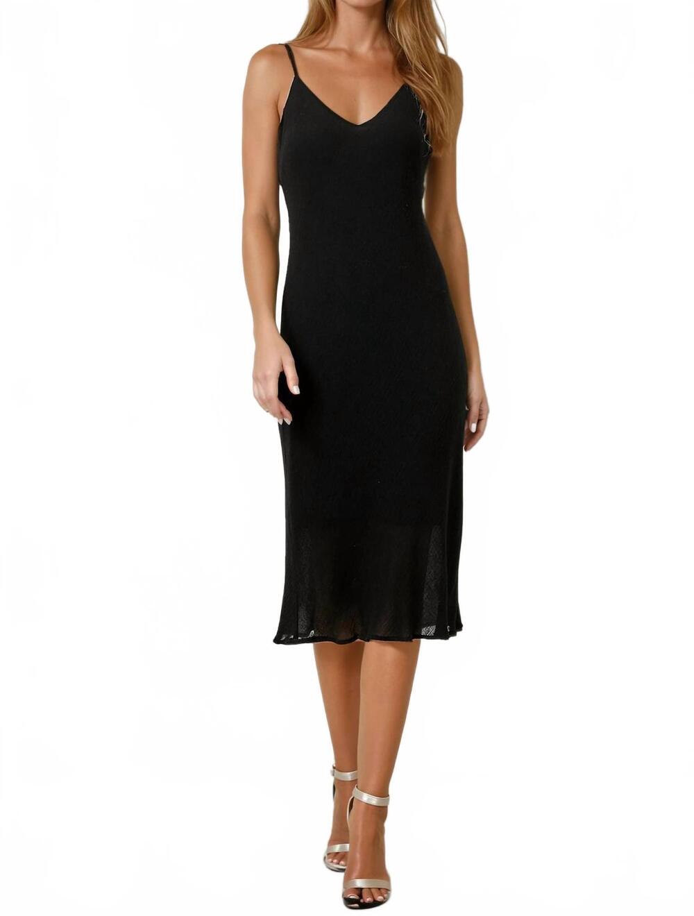 NEW MAVEN WEST caprice lined tank dress in black